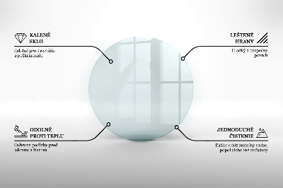 Glass hearth for wood stove round transparent