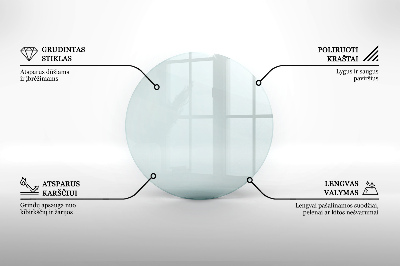 Glass hearth for wood stove round transparent