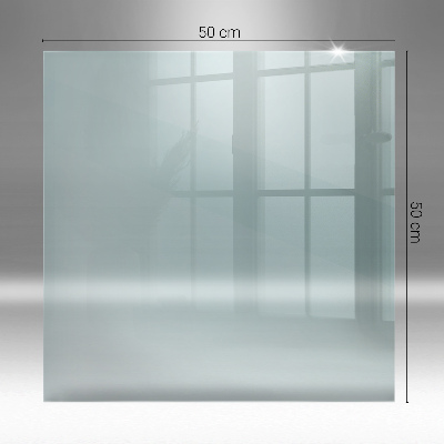 Glass hearth rectangular transparent