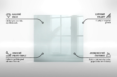 Glass hearth rectangular transparent