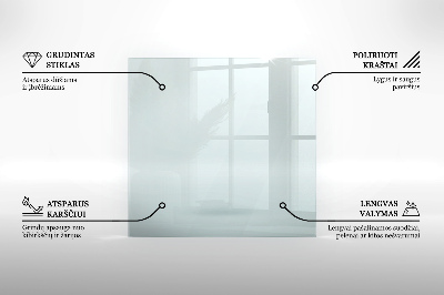 Glass hearth rectangular transparent