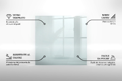 Glass hearth rectangular transparent