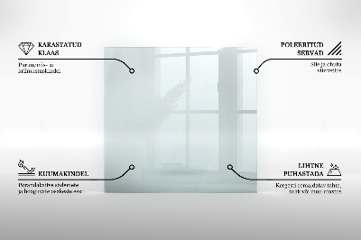 Glass hearth rectangular transparent