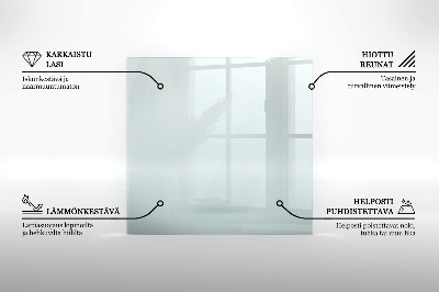 Glass hearth rectangular transparent