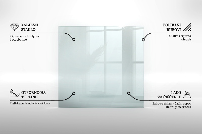 Glass hearth rectangular transparent