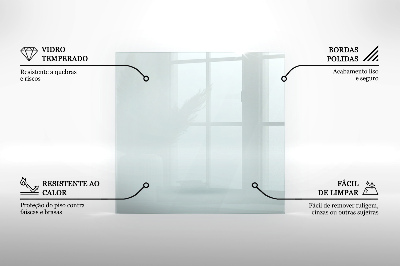 Glass hearth rectangular transparent