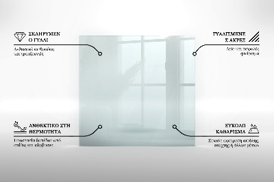 Glass hearth rectangular transparent