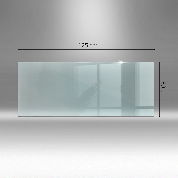 Glass hearth rectangular transparent