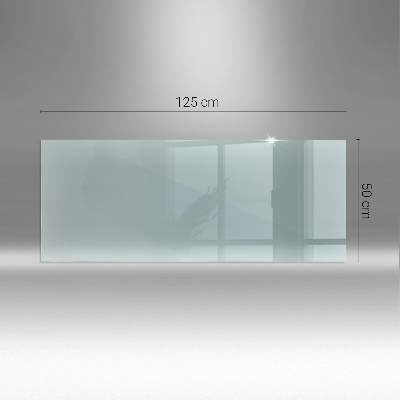 Glass hearth rectangular transparent