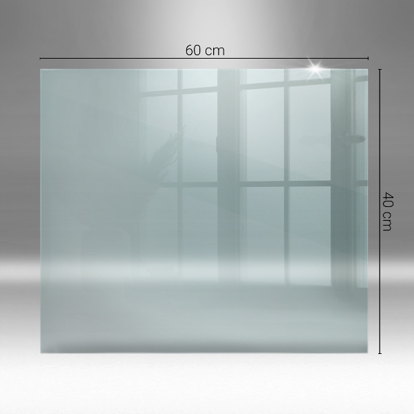 Glass hearth rectangular transparent