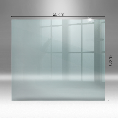 Glass hearth rectangular transparent