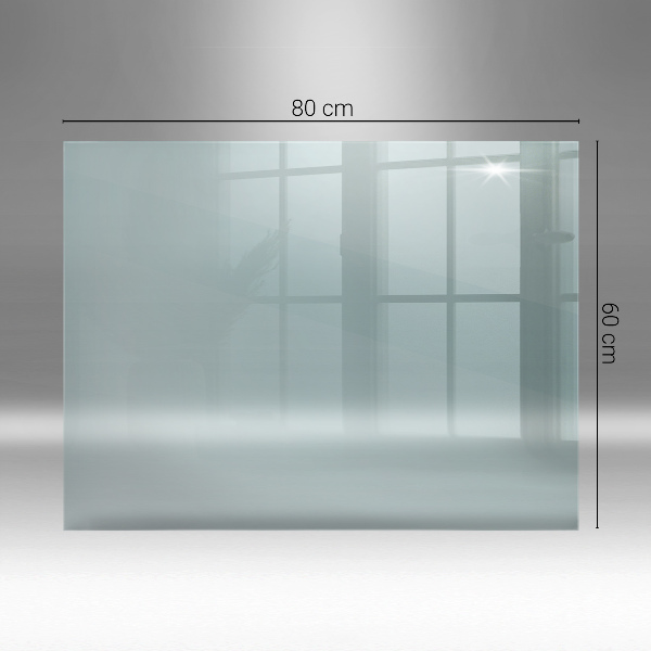 Glass hearth rectangular transparent