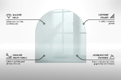 Glass wood burner hearth half round transparent