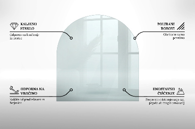 Glass wood burner hearth half round transparent