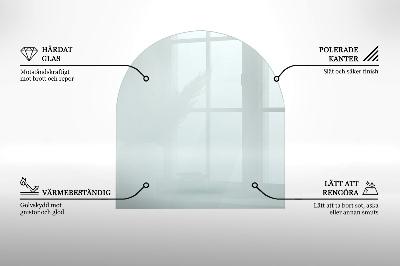 Glass wood burner hearth half round transparent