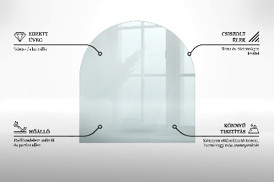 Glass wood burner hearth half round transparent