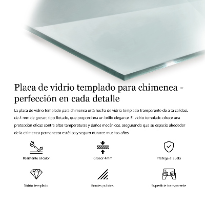 Hexagonal tempered glass hearth transparent