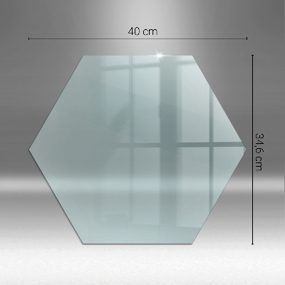 Hexagonal tempered glass hearth transparent