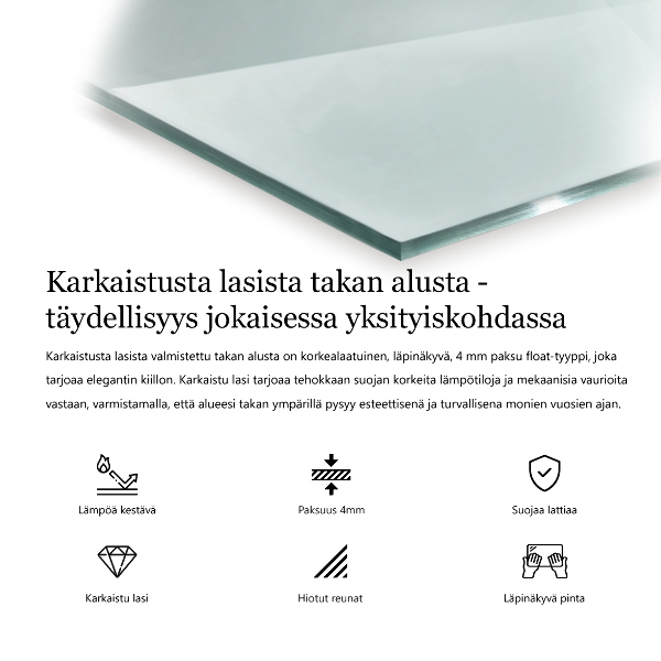 Hexagonal tempered glass hearth transparent