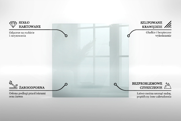 Hexagonal tempered glass hearth transparent