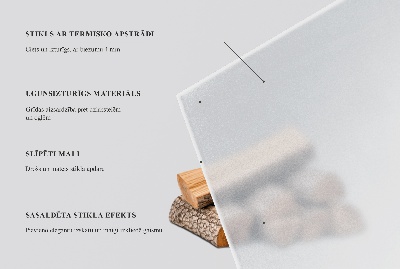 Semi-oval hearth pad for wood stove with a frosted visual effect