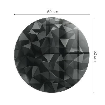 Round tempered glass hearth Geometry in three dimensions