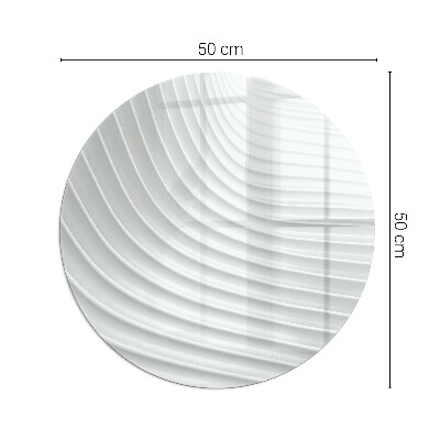 Round glass hearth for log burner Waves of subtle shapes