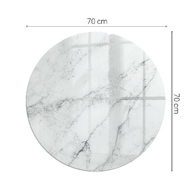 Round glass hearth for log burner Marble accents with delicate veining