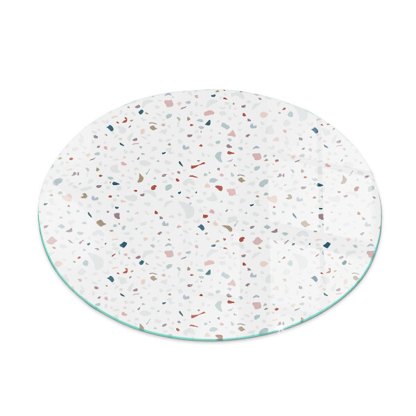 Round glass hearth for log burner Shapes in miniature