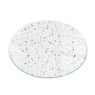 Round glass hearth for log burner Shapes in miniature