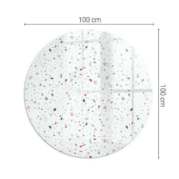 Round glass hearth for log burner Shapes in miniature
