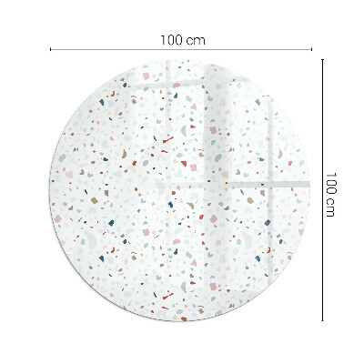Round glass hearth for log burner Shapes in miniature