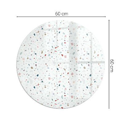 Round glass hearth for log burner Shapes in miniature