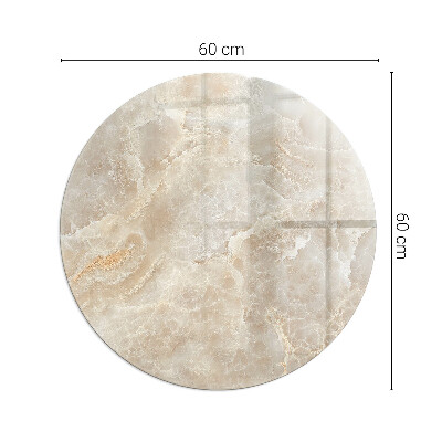 Round glass hearth for log burner Stone pattern inspired by nature