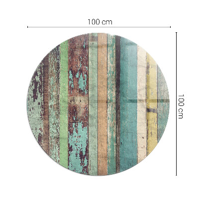 Round glass hearth Board colors in different tones