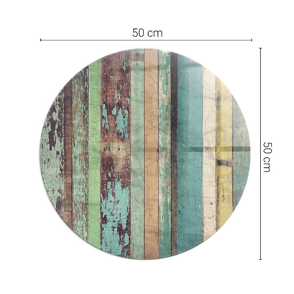 Round glass hearth Board colors in different tones