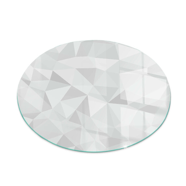 Round glass hearth Geometric abstraction in shapes