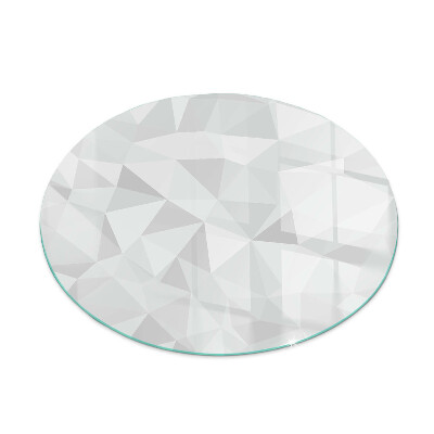 Round glass hearth Geometric abstraction in shapes