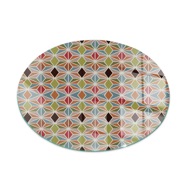 Round glass hearth Polygonal patterns on the web