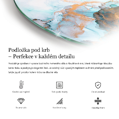 Round glass hearth Polygonal patterns on the web