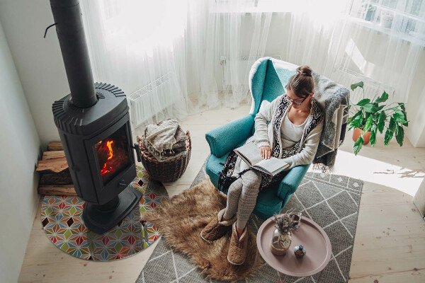 Round glass hearth Polygonal patterns on the web