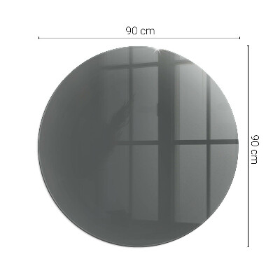 Round glass hearth Color: Gray-brown