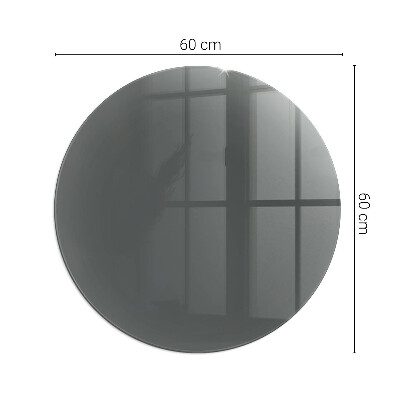 Round glass hearth Color: Gray-brown
