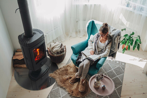 Round glass hearth Color: Gray-brown