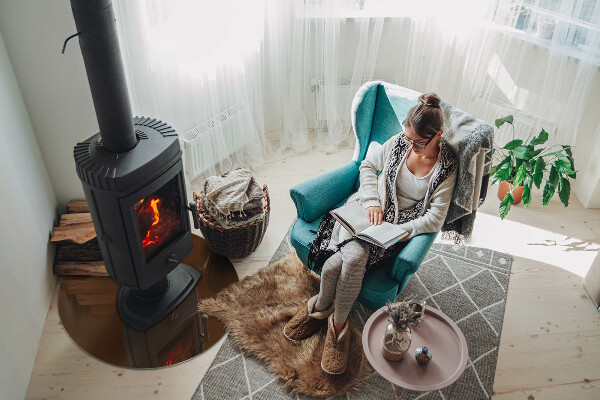 Round tempered glass hearth Color Brown