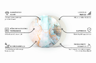 Round glass hearth for log burner Color: Dark Blue