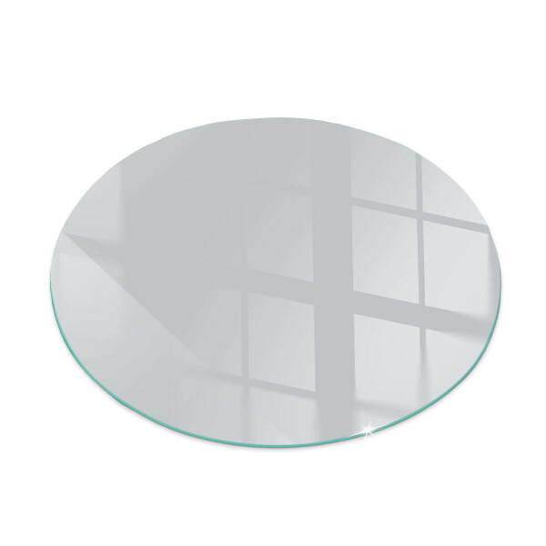 Round tempered glass hearth Color Gray