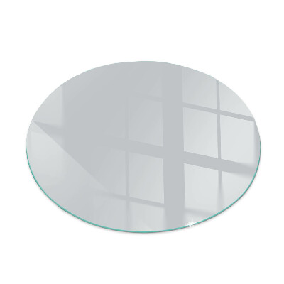 Round tempered glass hearth Color Gray