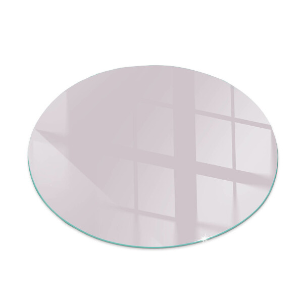 Round tempered glass hearth Color Light Purple