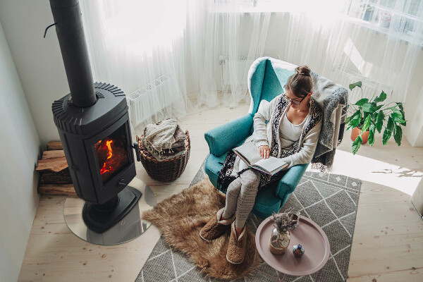 Round glass hearth Color Beige